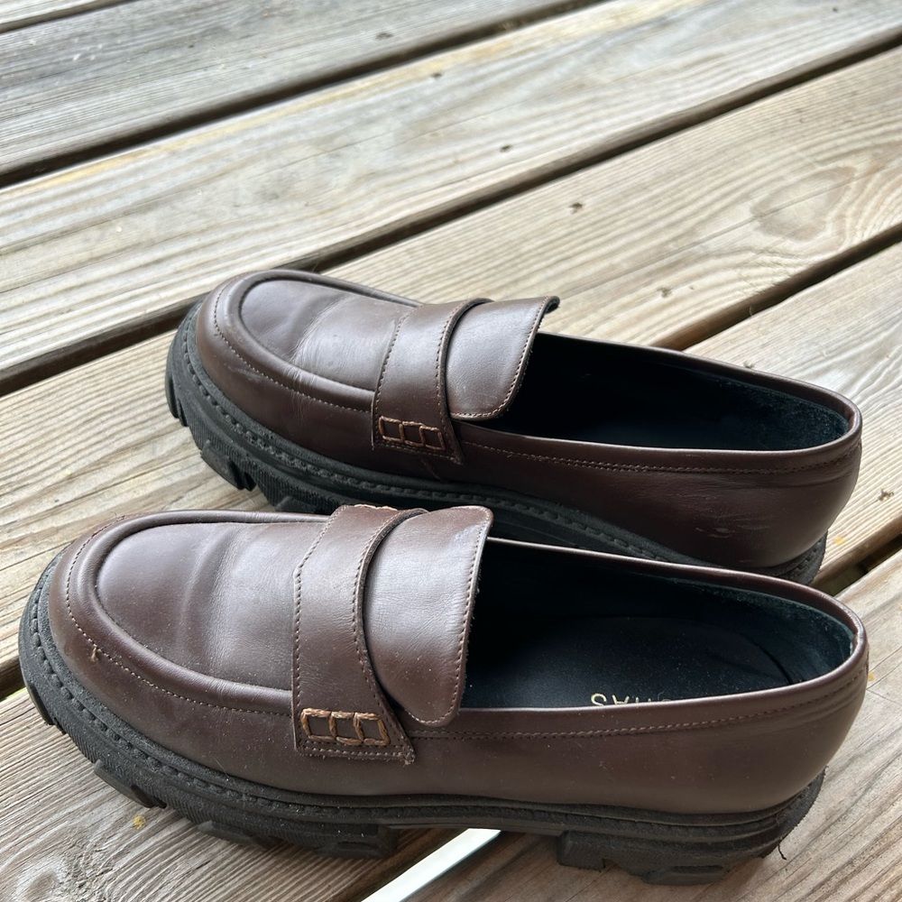 ALOHAS Dark Brown Loafers